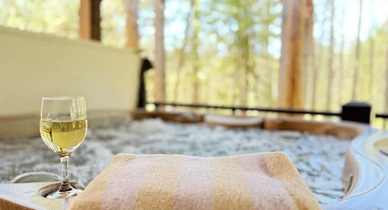 Kick back and relax in the hot tub