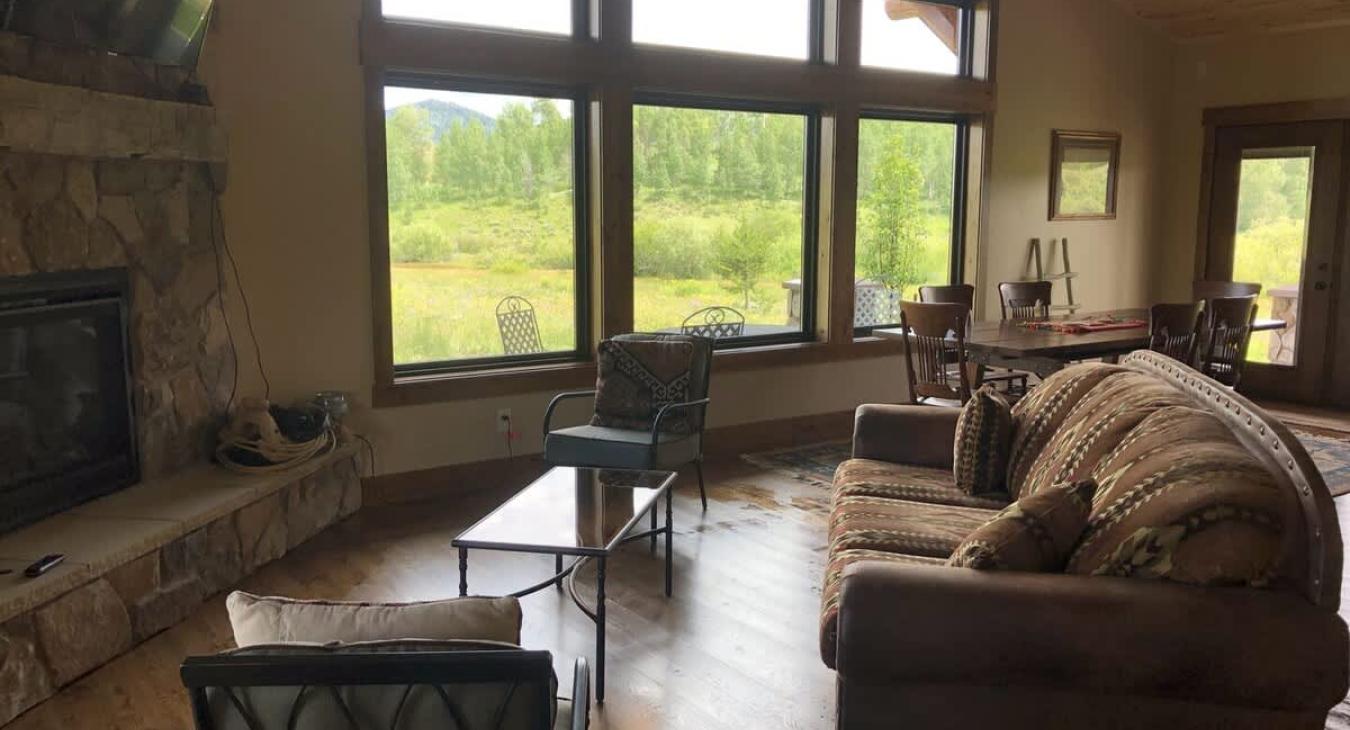 Lots of open light from the windows.