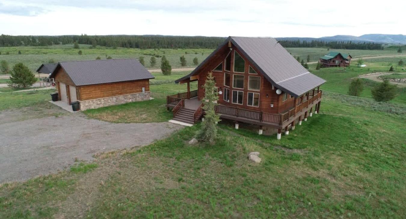 Front view with garage