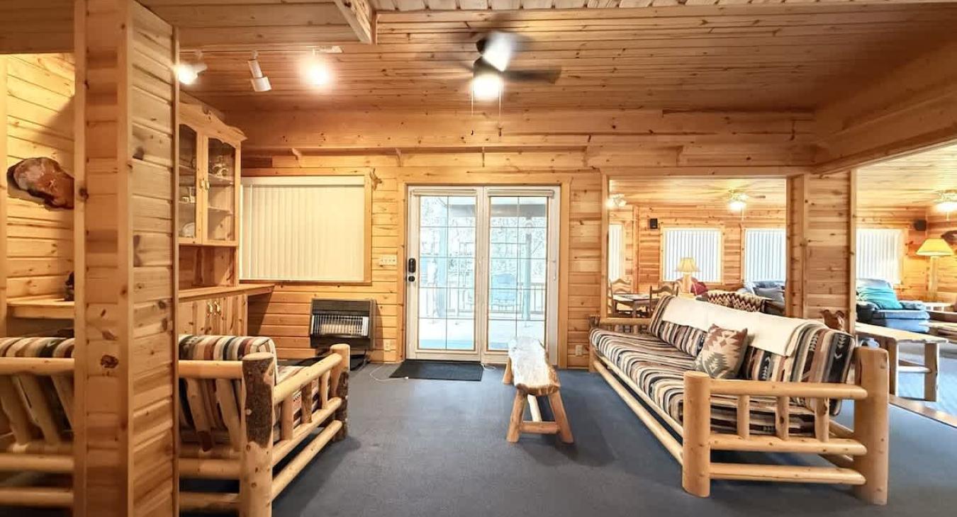 Natural lighting from the window during the day.