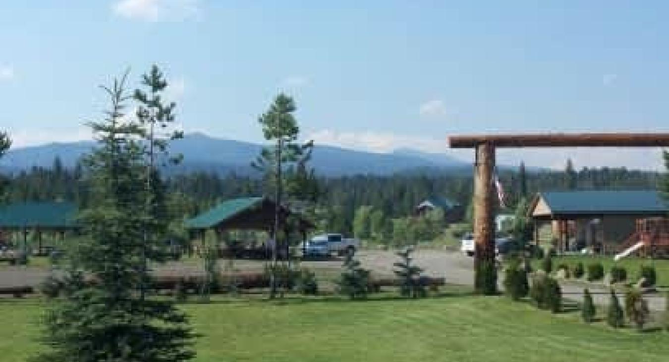 Yellowstone Lux has beautiful views of the mountains.