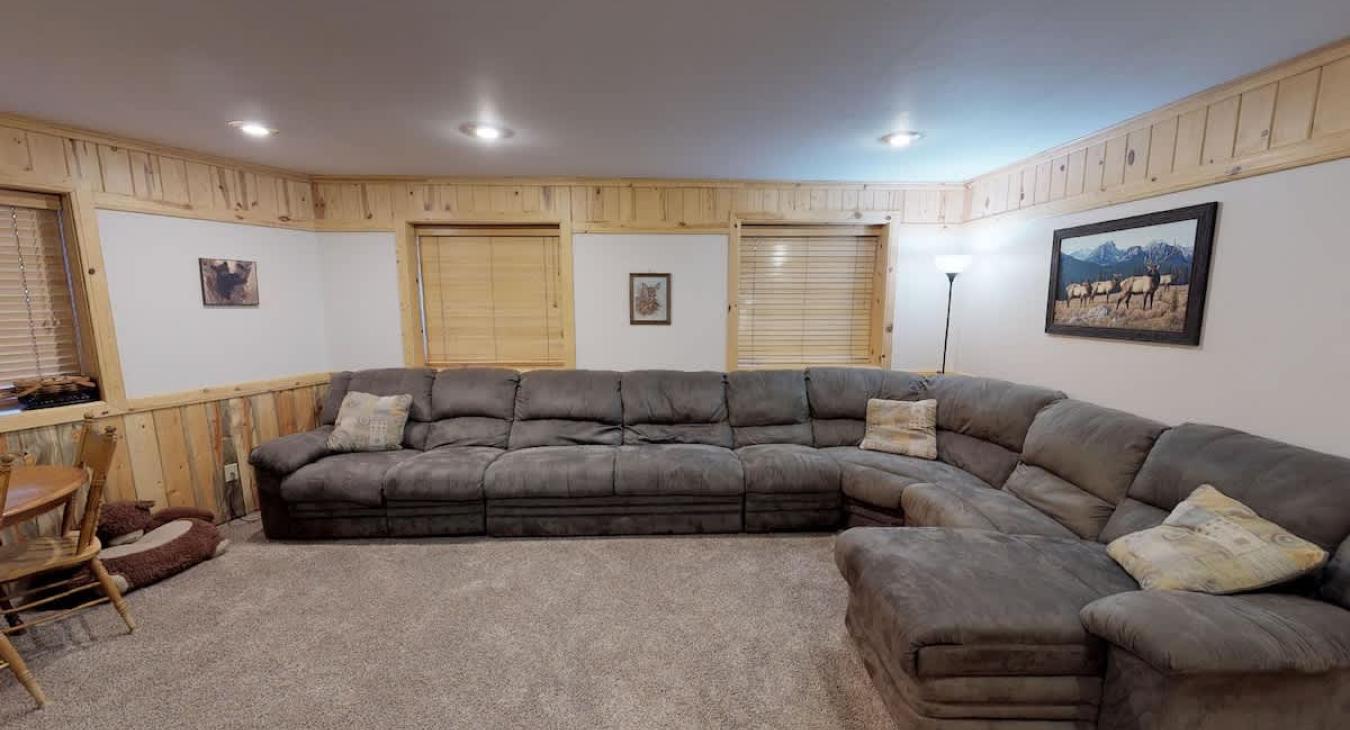 Lots of seating here to relax and unwind after a day outdoors.