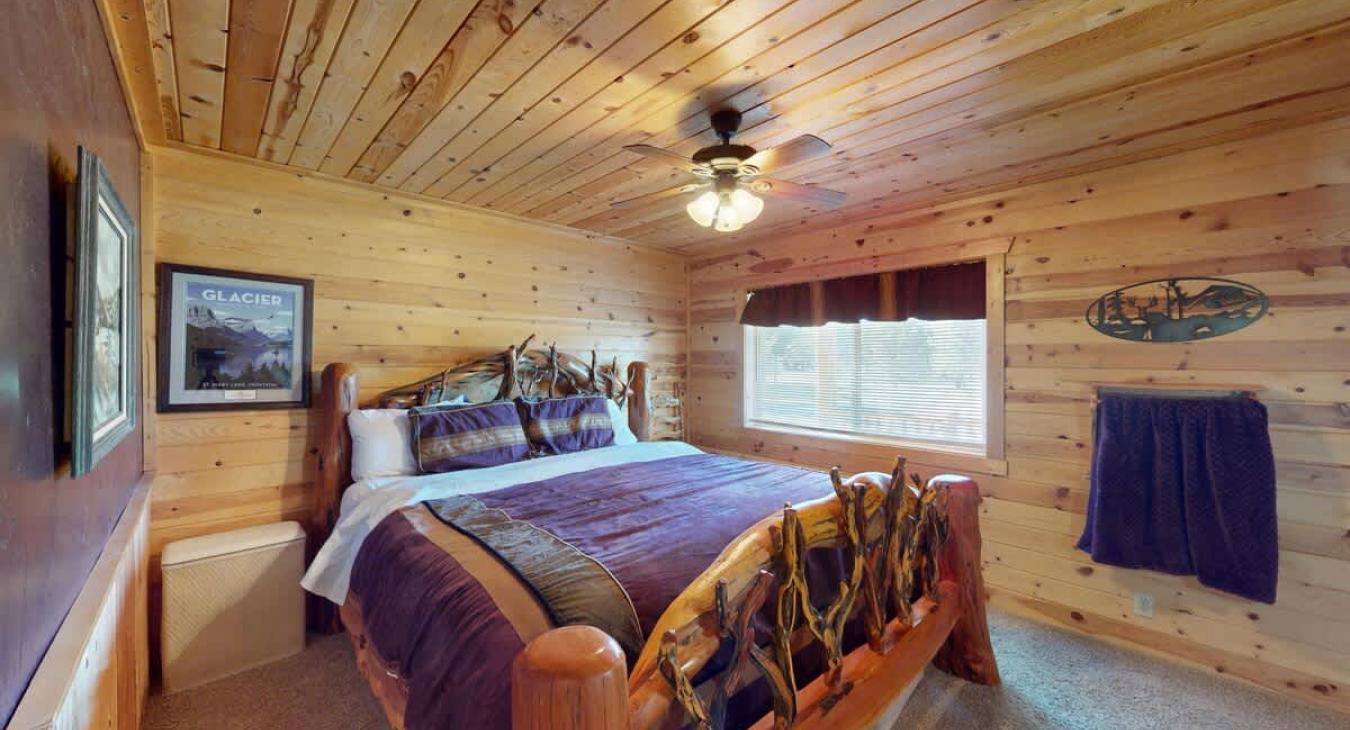 Relax in the master bedroom after a long day.