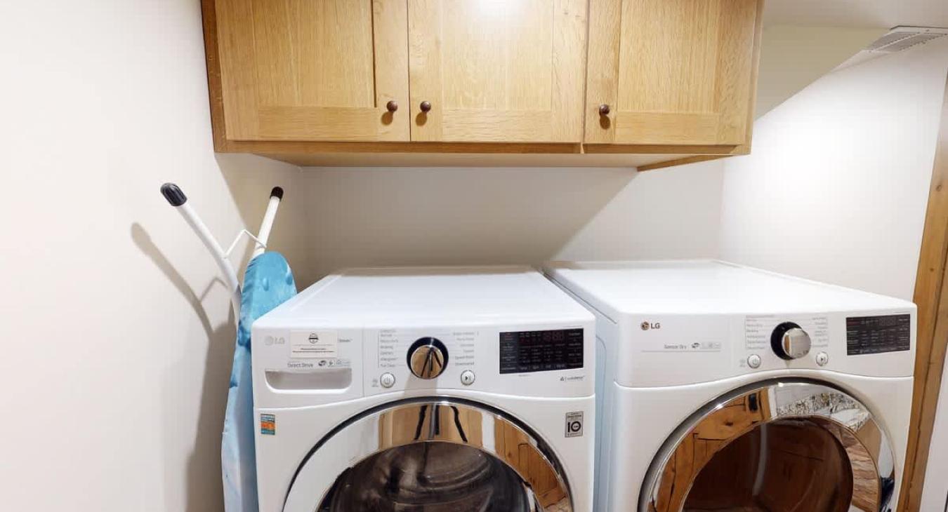 Modern units to help with everyday laundry. This area is shared with the Days unit. We have detergent provided for your use.