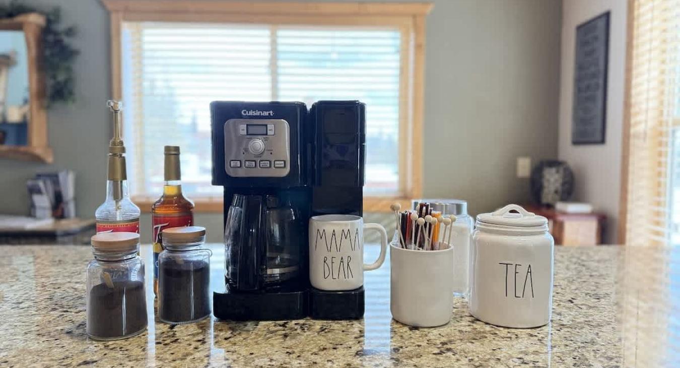 Wake up and enjoy fresh coffee to get your day started.