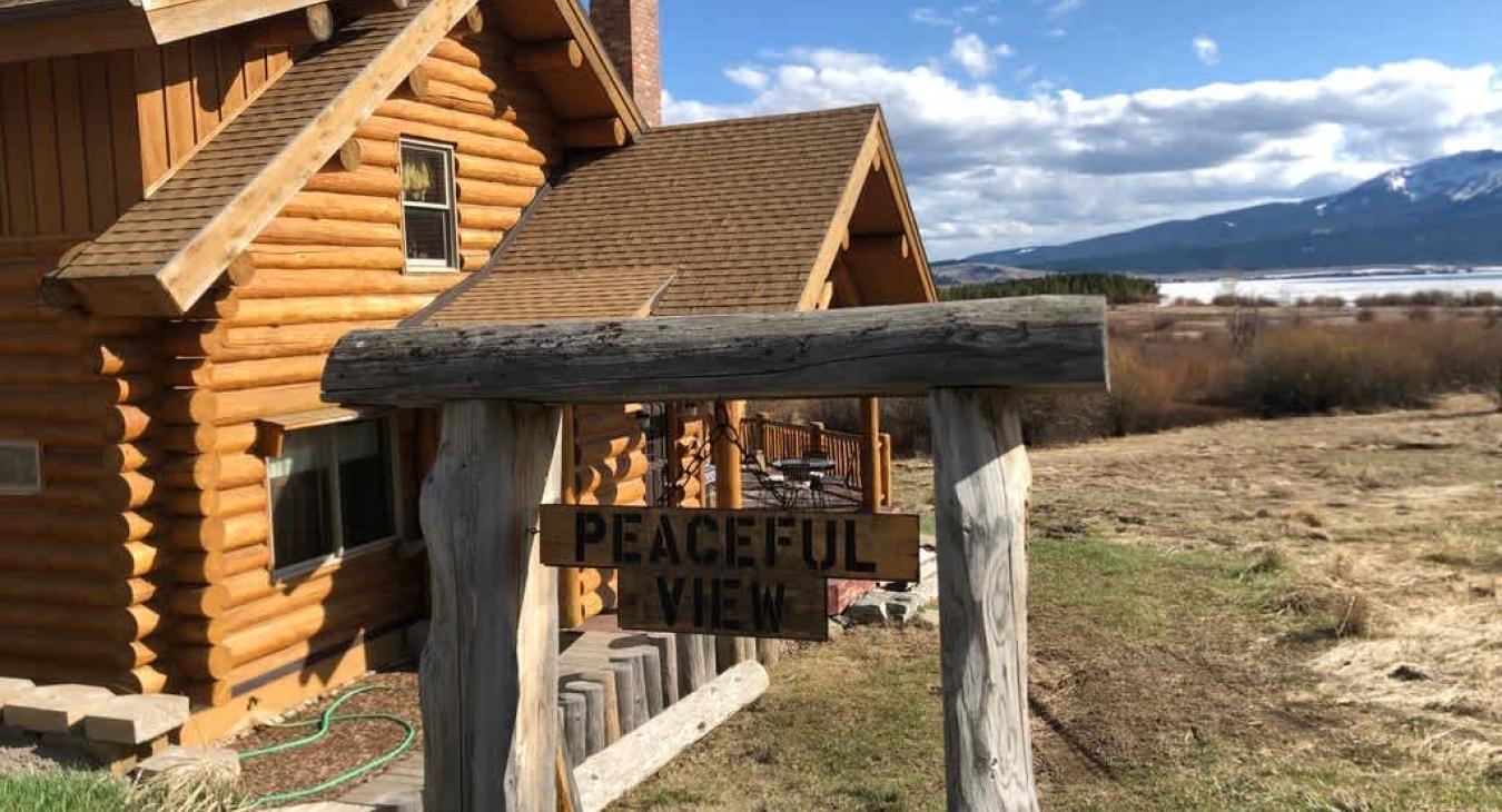 Beautiful views surrounding the cabin.