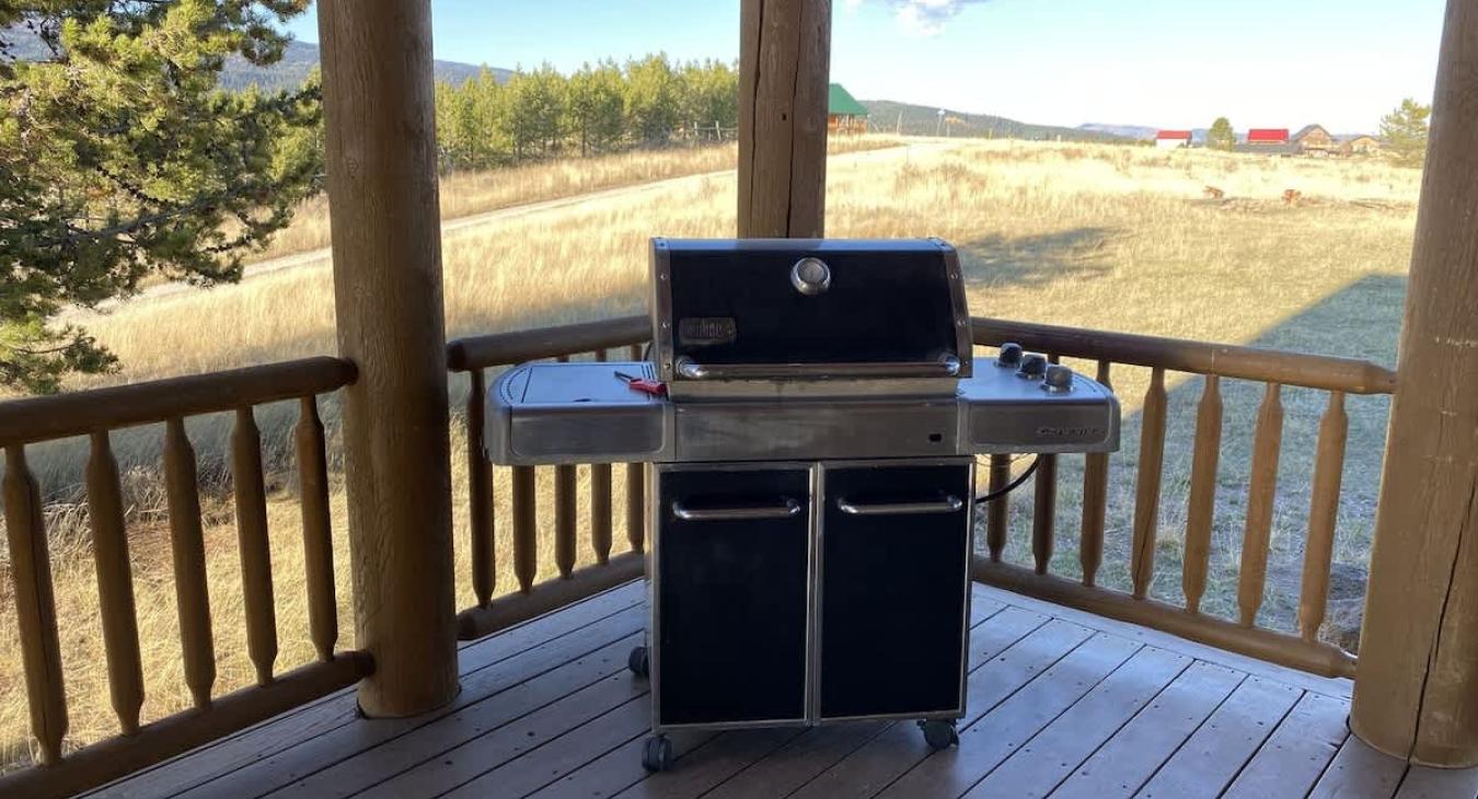 A grill is located on the deck for your use.