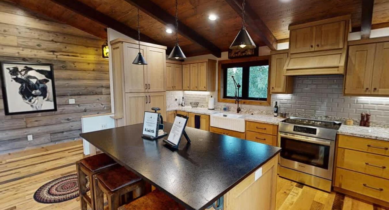 Large spacious kitchen.