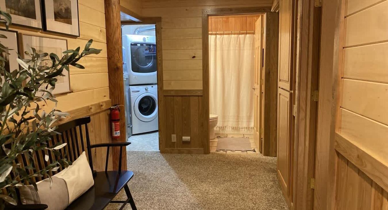 Basement area to access the different rooms.