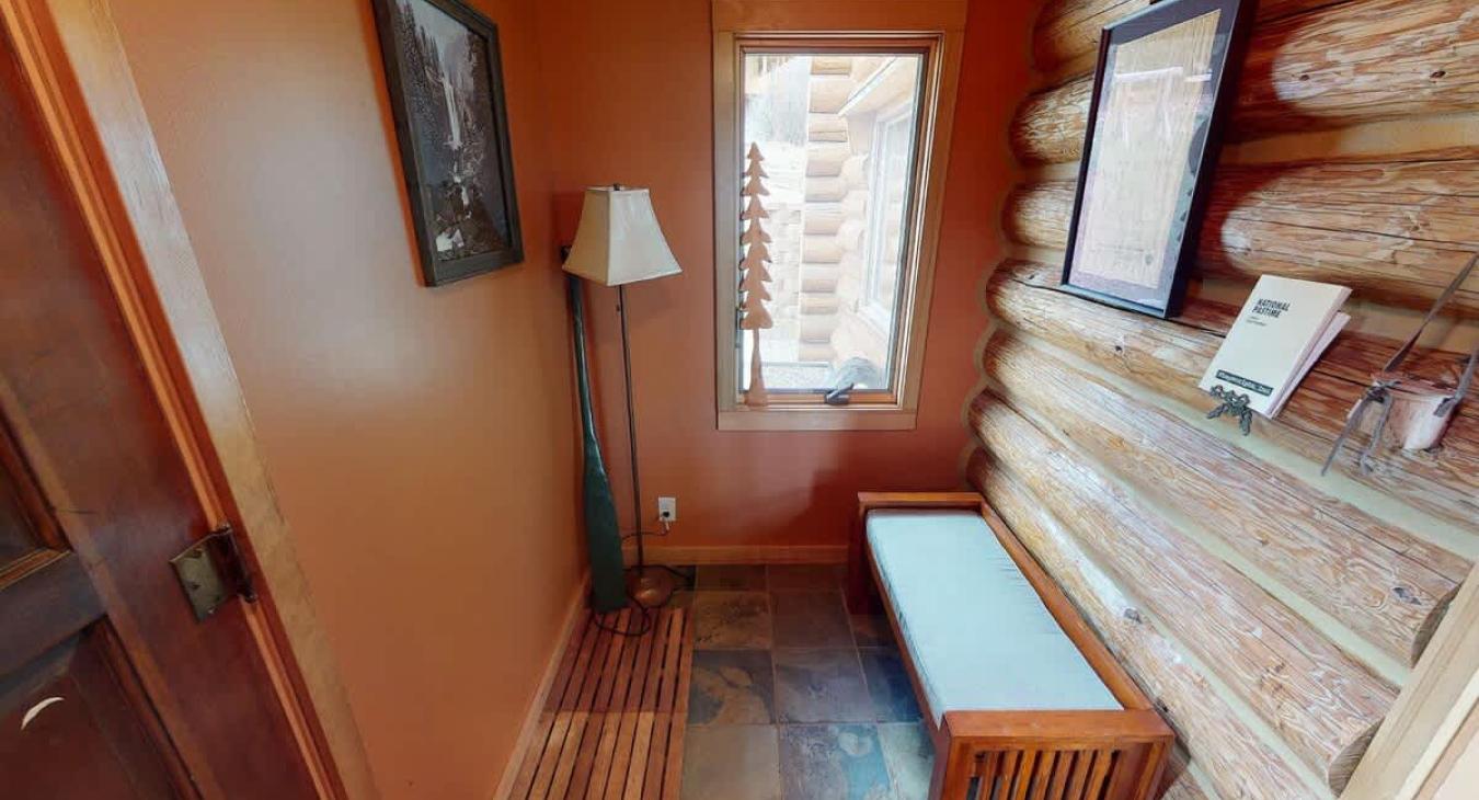 Entryway of the cabin.
