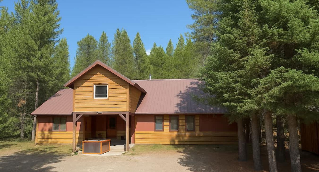 Front view of the cabin