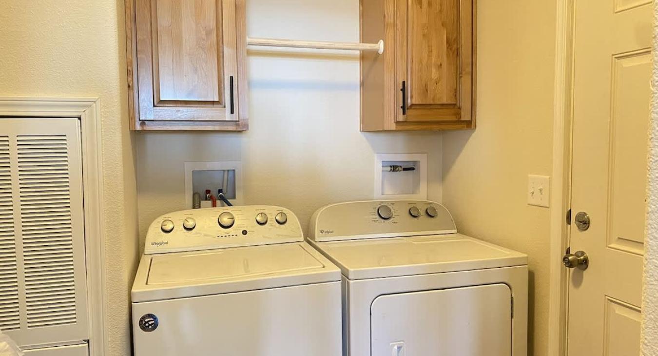 Mud room with washer and dryer for you to use during your stay.