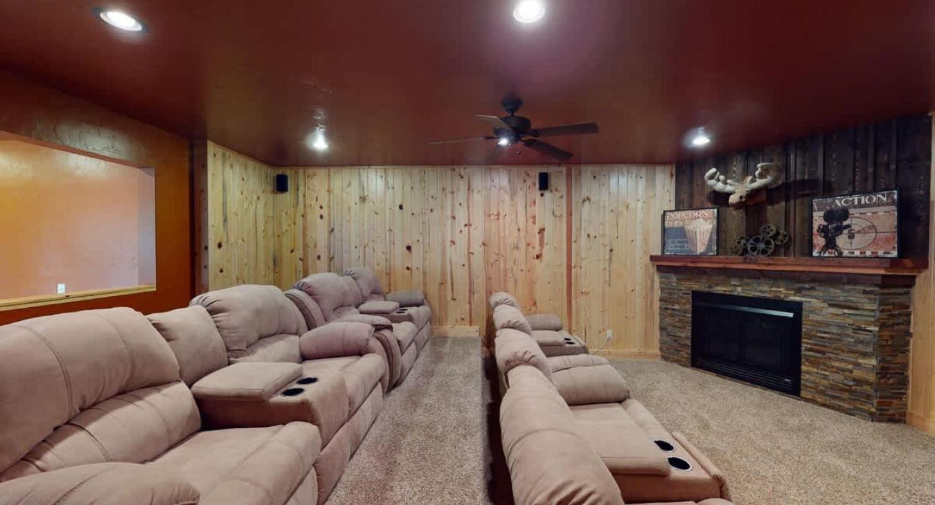 Fireplace is located here to use year round, make sure to bring your own firewood.