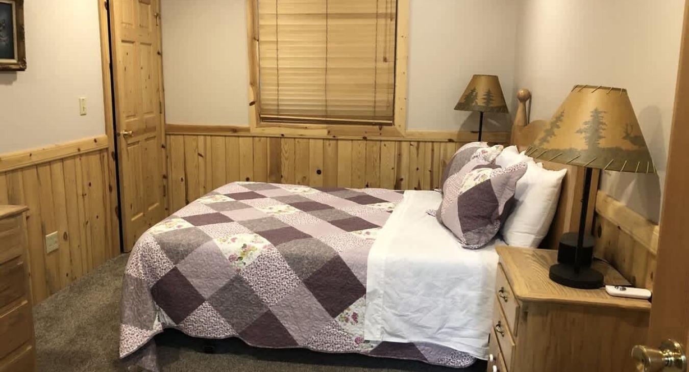 View of the first bedroom from the doorway.
