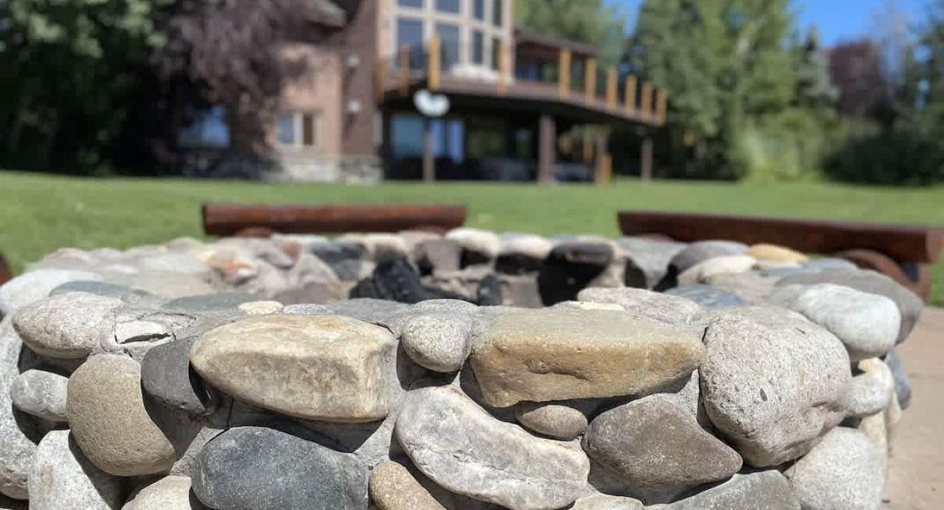 Roast the perfect s'mores at the fire pit.