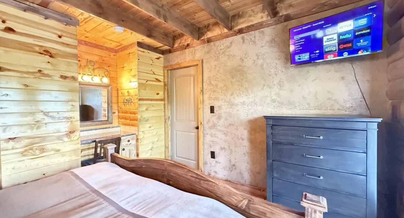 Storage is located in the dresser to store your belongings during your stay.