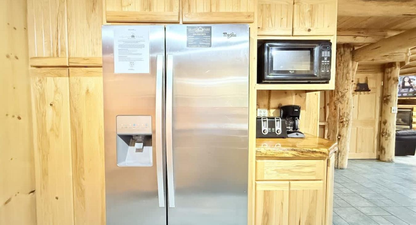 This kitchen has everything you will need just bring your food.