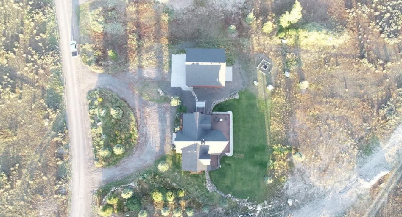 Aerial view of cabin that you can experience during your trip.