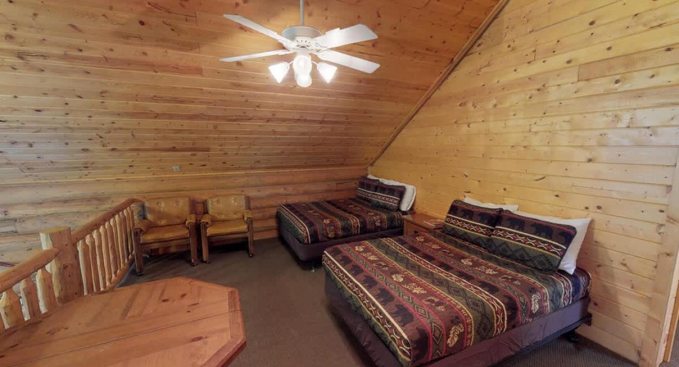 Loft beds are now located in downstairs bedroom