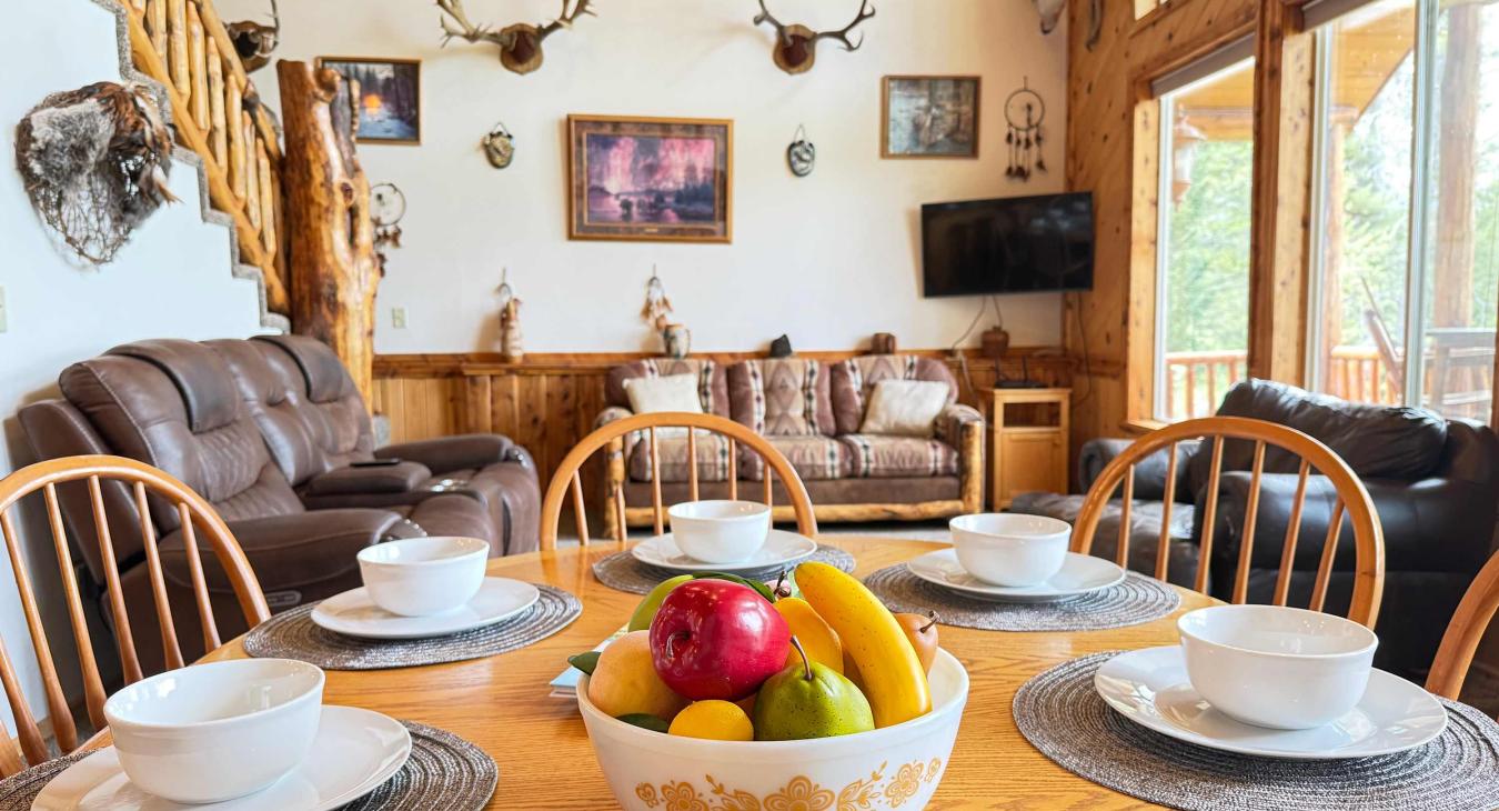 Dining table seats 8