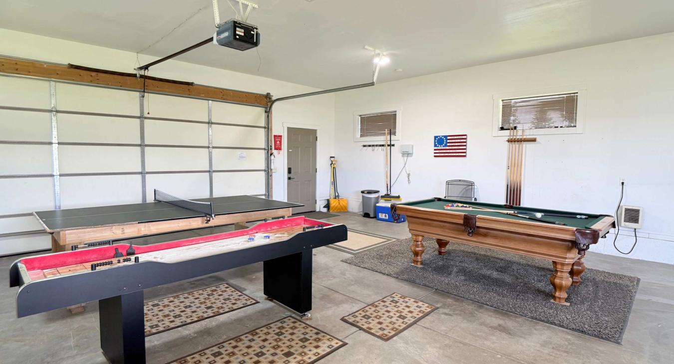 Challenge your group to a match of ping pong! This fully loaded game room ensures endless entertainment, rain or shine.
