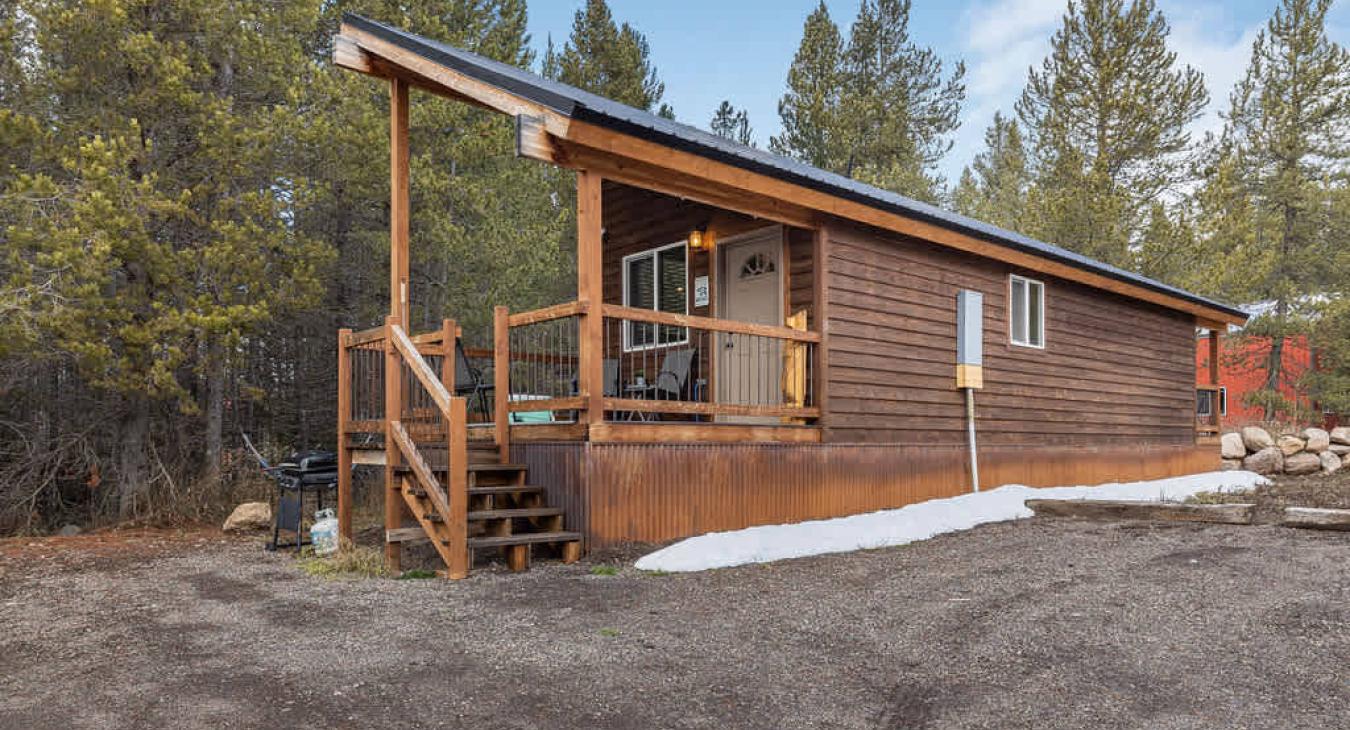 A grill is available for your use on the deck during your stay.