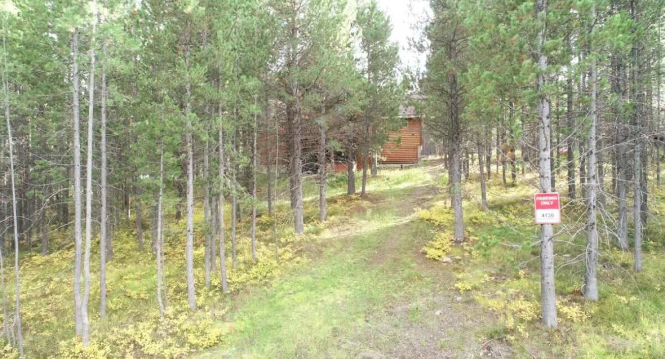 Huckleberry Retreat is nestled in the trees.