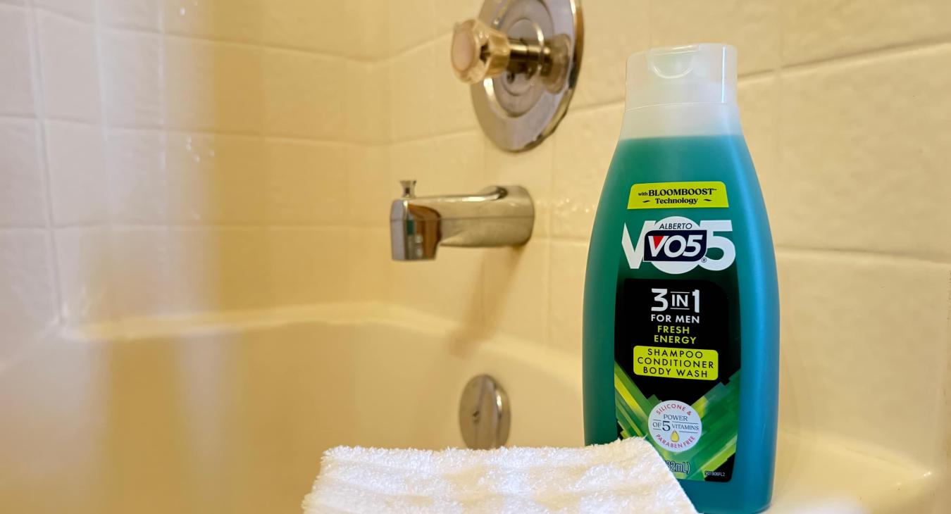 Bath soap provided with fresh towels.