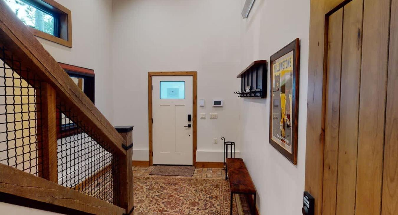 Spacious entryway.