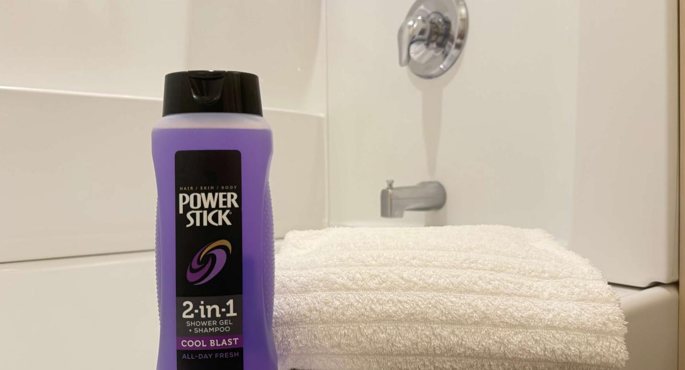 Body wash and fresh towels provided during your stay.