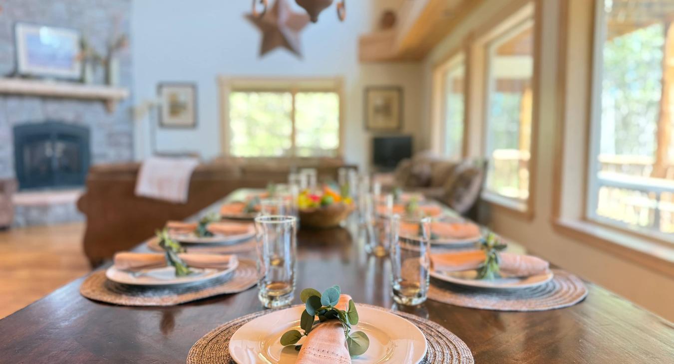 Dishes, cups and silverware for your entire group.