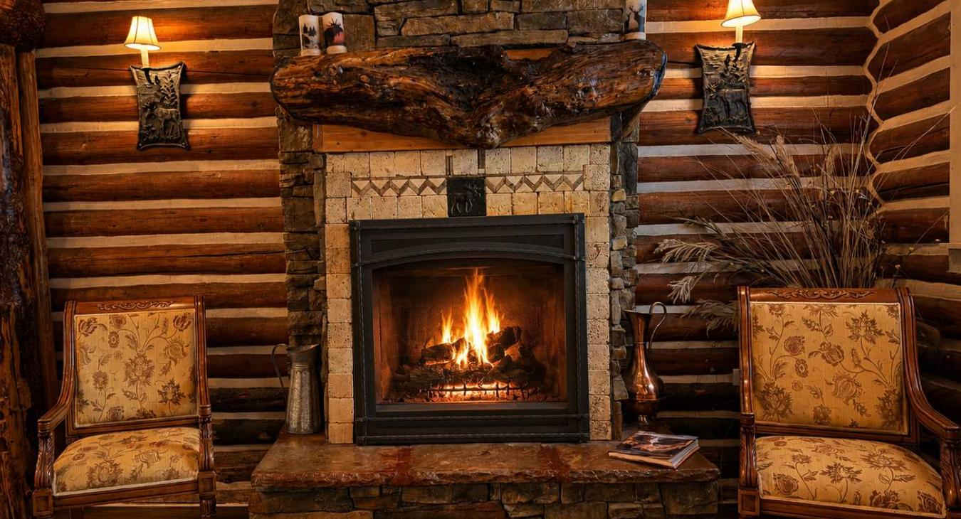 When the night rolls in, pour a glass of wine and sink into the comfortable armchairs next to the beautifully lit, crackling propane gas stone fireplace.