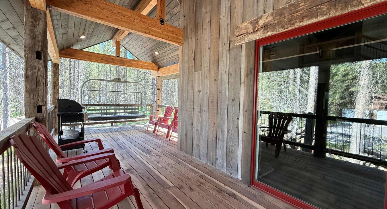 Seating on the front porch