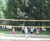 Located in Yellowstone Lux is a volleyball court to enjoy.