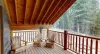 Access to the deck is available through this room.
