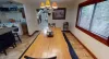 A full size dining room table to seat everyone.