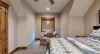Lots of natural light flows in the room.