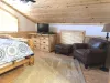 Lots of open space in this room to relax after a long day.