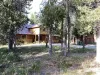 The Bears Den is located on a wooded lot in Macks Inn area.