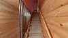 Stairway leading up to the upper bedrooms.