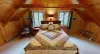 This bedroom comfortably sleeps 2 people.