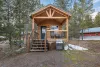 The front porch with seating and enjoying warm summer nights.