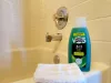 Bath soap provided with fresh towels.
