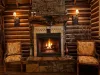 When the night rolls in, pour a glass of wine and sink into the comfortable armchairs next to the beautifully lit, crackling propane gas stone fireplace.